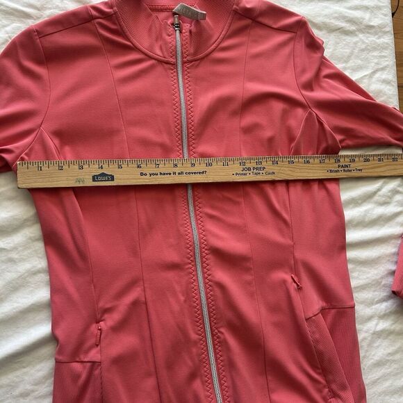 Athleta Shanti Jacket Powervita Coral Petal Size Large - Picture 6 of 13